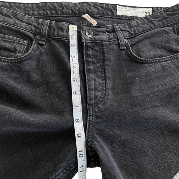 Rag & Bone Dre mid Rise Slim Boyfriend Jeans in Highland Black - Picture 8 of 12